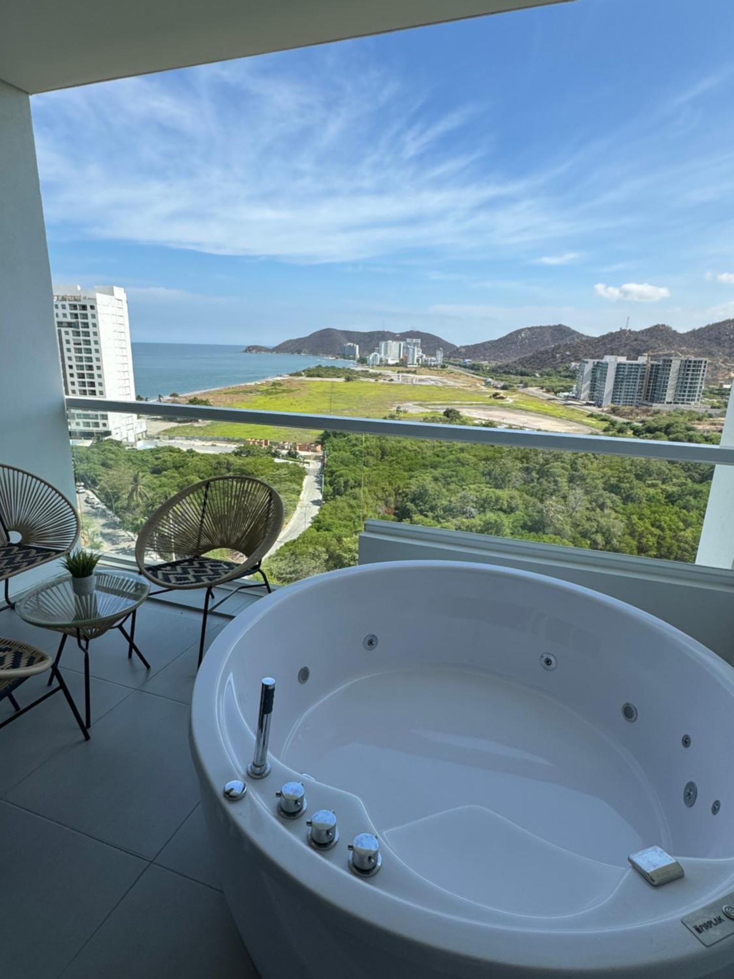 Suite Con Jacuzzi Y Vista Al Mar Piso 14 Santa Marta  Buitenkant foto